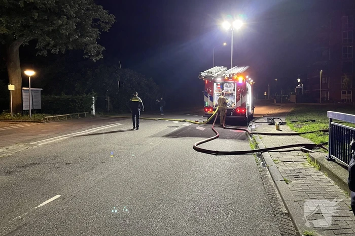 Grote uitslaande brand in pand