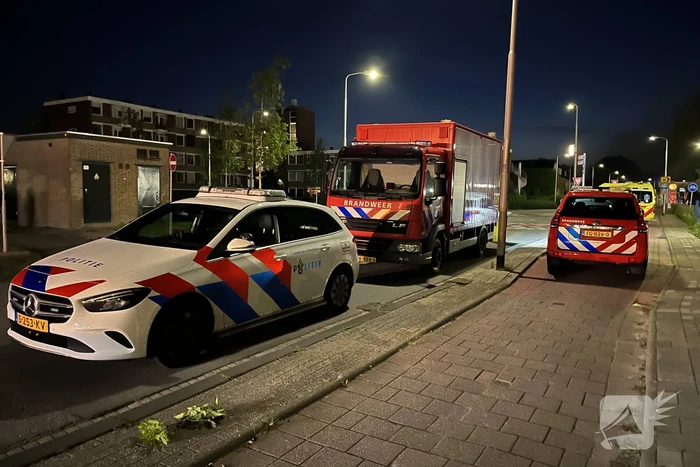 Grote uitslaande brand in pand
