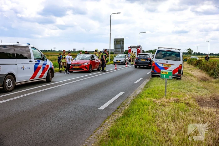 Provincialeweg deels dicht door aanrijding