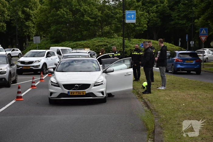Automobiliste gewond bij kop-staartbotsing