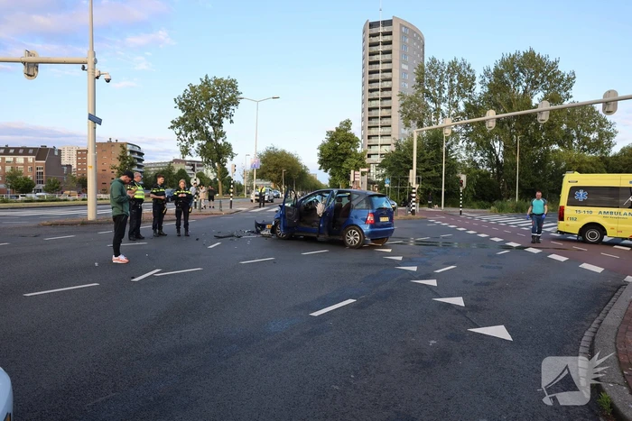 Forse schade bij botsing meerdere voertuigen