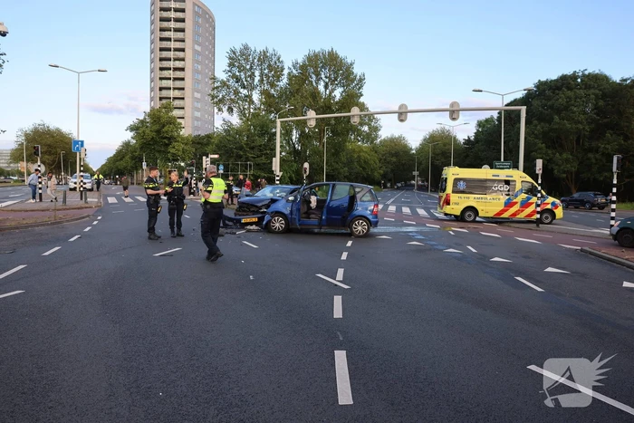Forse schade bij botsing meerdere voertuigen