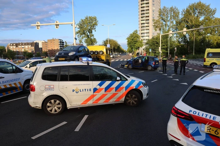 Forse schade bij botsing meerdere voertuigen