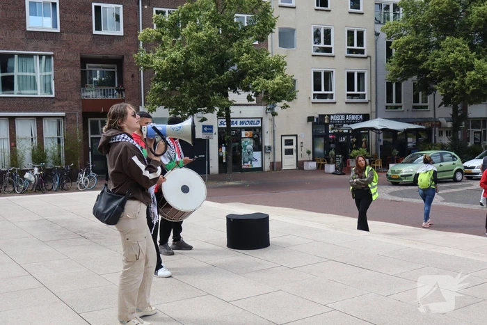 Veel demonstranten bij Pro Palestina demonstratie