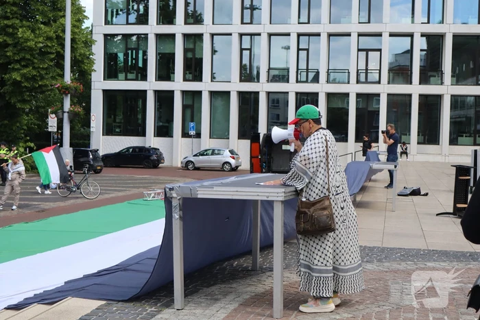 Veel demonstranten bij Pro Palestina demonstratie