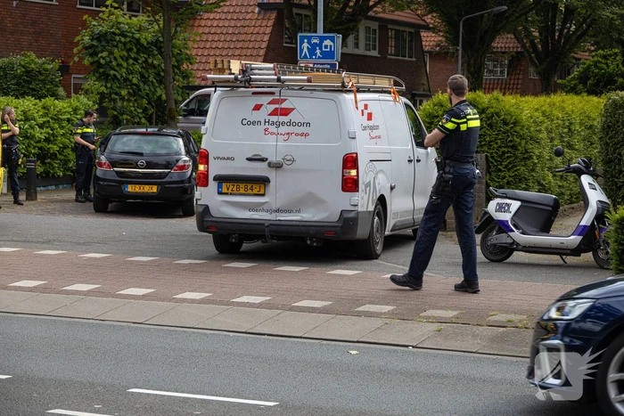 Een gewonde bij kop-staart ongeval