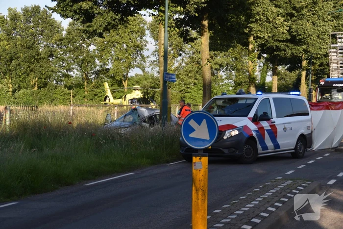 Automobilist botst tegen boom