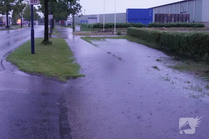 Straten blank door wolkbreuk