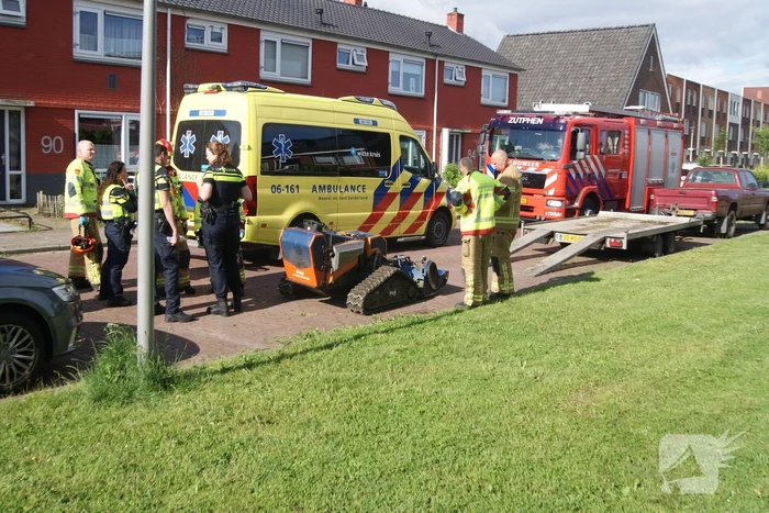 Gewonde na ongeval met remote controlled grasmaaier
