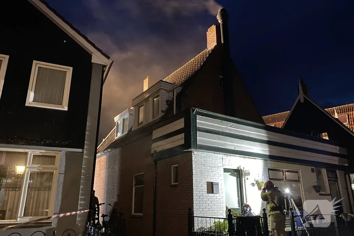 Middelbrand in pizzeria