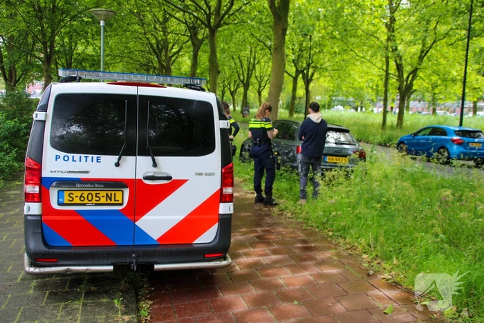 Automobilist rijdt tegen boom