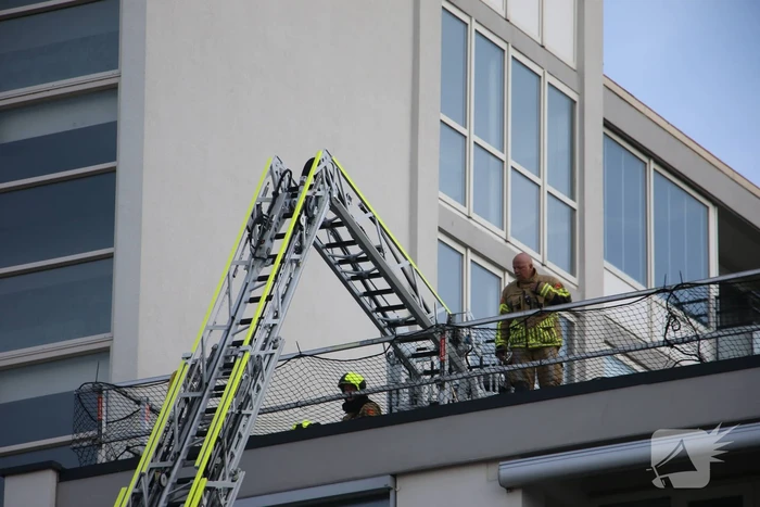 Brand in spouwmuur