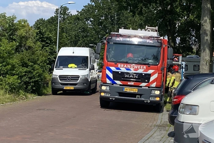 Gasleiding geraakt bij werkzaamheden in tuin