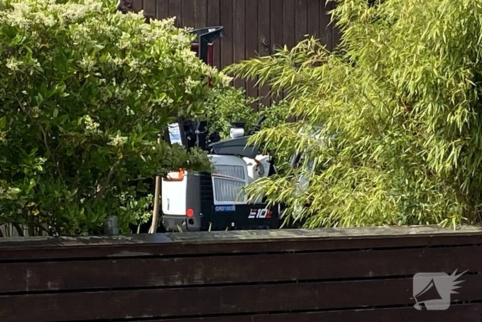 Gasleiding geraakt bij werkzaamheden in tuin