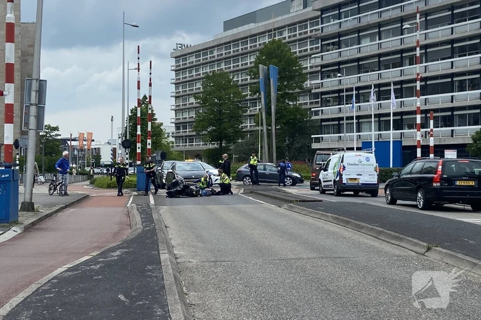 Scootmobieler aangereden door automobilist