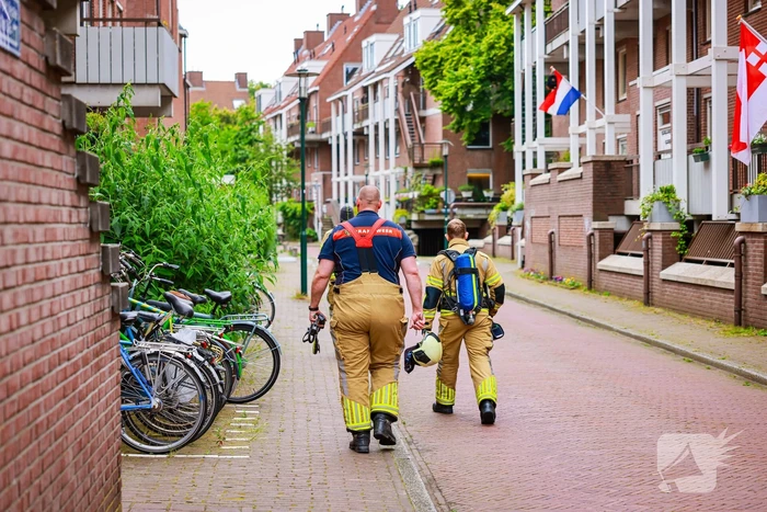 Brandweer doet onderzoek in Q-park parkeergarage