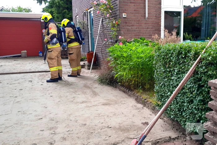 Gasleiding geraakt tijdens graafwerkzaamheden