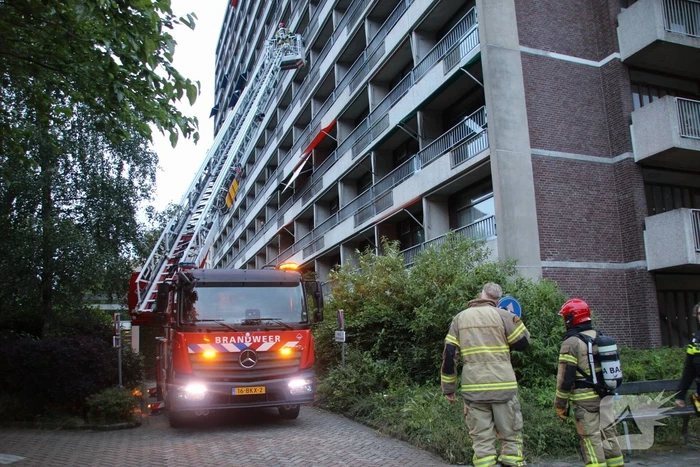 Brand in appartementen complex