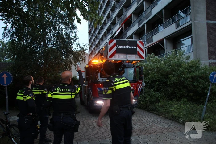 Brand in appartementen complex