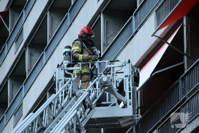 Brand in appartementen complex