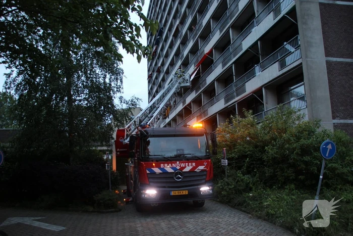 Brand in appartementen complex