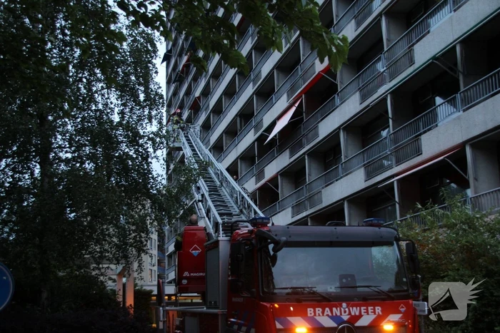 Brand in appartementen complex