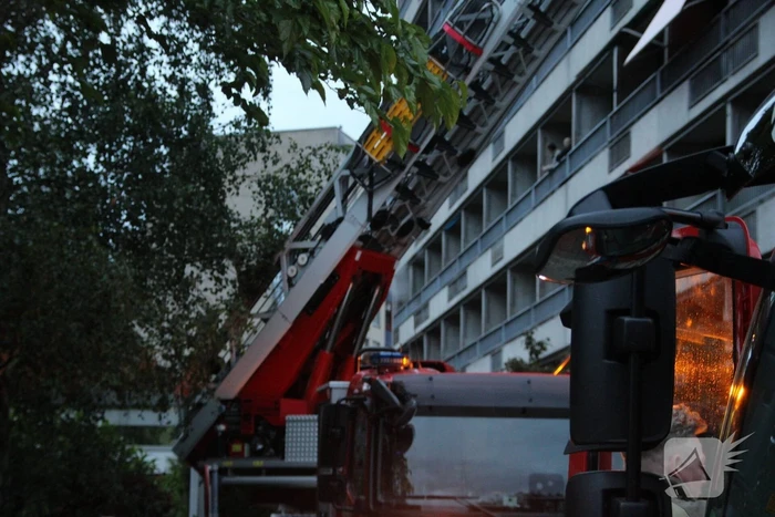 Brand in appartementen complex