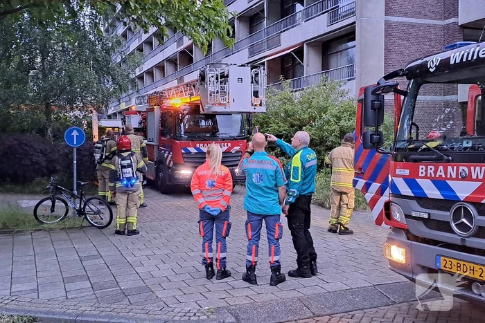 Brand in appartementen complex