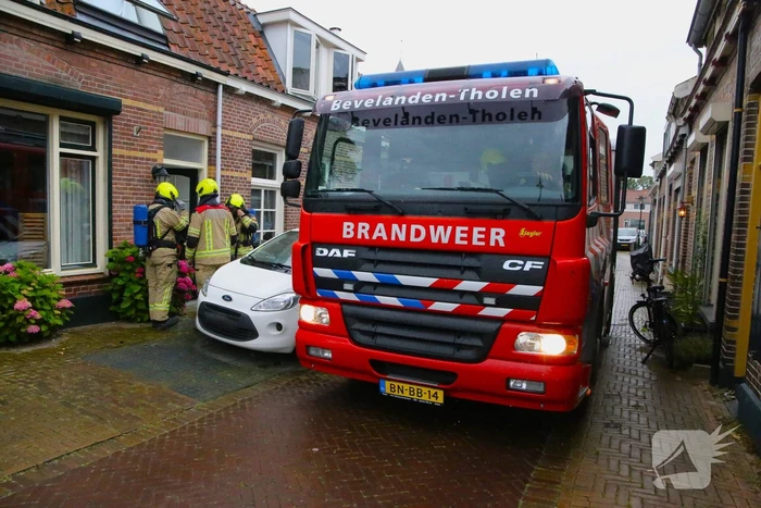 Brandweer aanwezig voor koolmonoxide melding in woonhuis