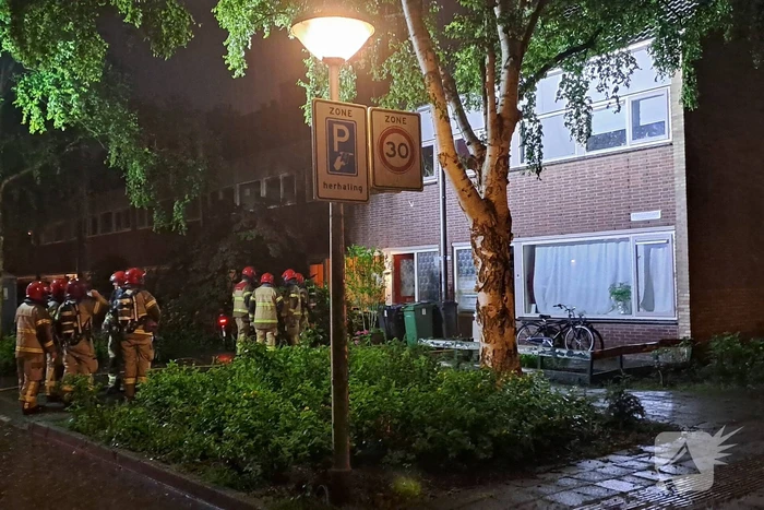 Brand op zolder van woonhuis