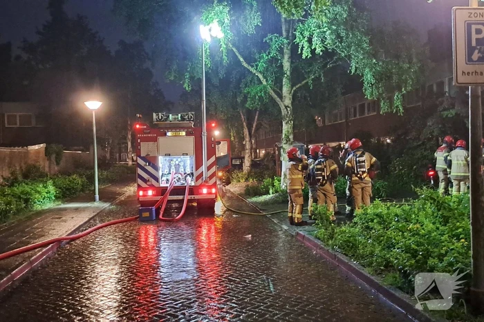 Brand op zolder van woonhuis
