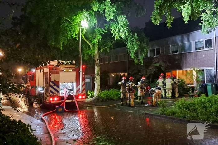 Brand op zolder van woonhuis