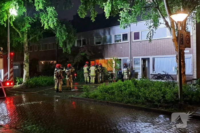Brand op zolder van woonhuis