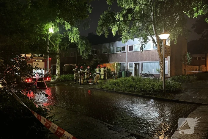 Brand op zolder van woonhuis