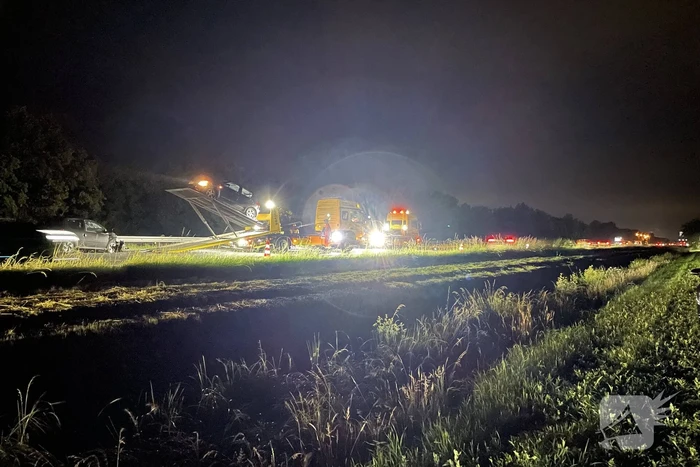 Auto uitgebrand bij ongeval