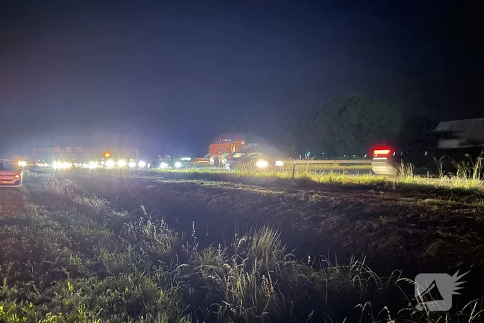 Auto uitgebrand bij ongeval