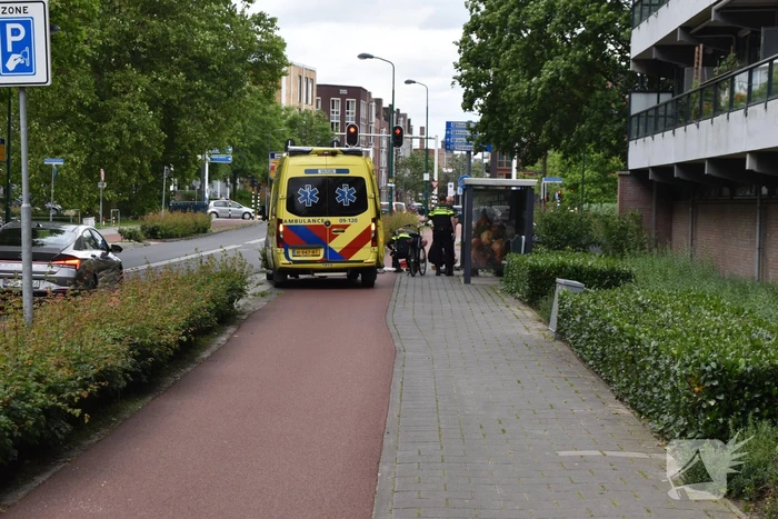 Fietser en fatbike botsen met elkaar