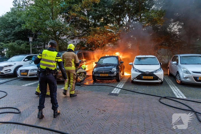 Veel schade na autobrand