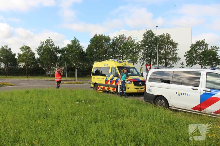 Traumahelikopter geland voor noodsituatie