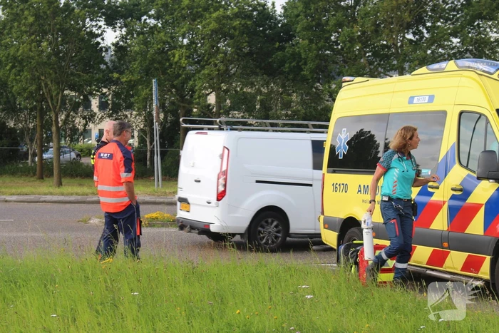 Traumahelikopter geland voor noodsituatie
