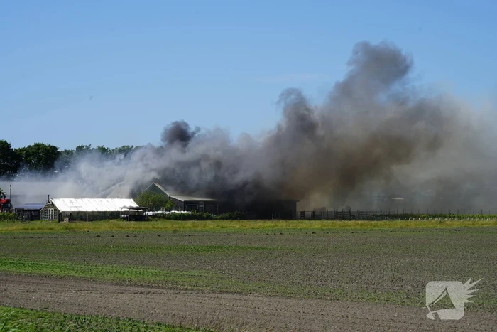 Uitslaande brand bij zorgboerderij
