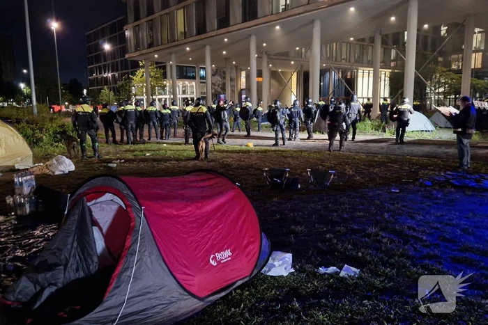 Activisten Science Park vertrekken