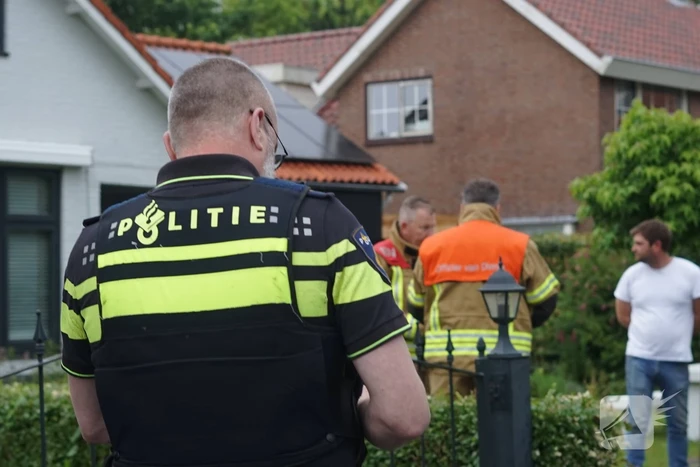 Gasleiding gaat kapot in tuin