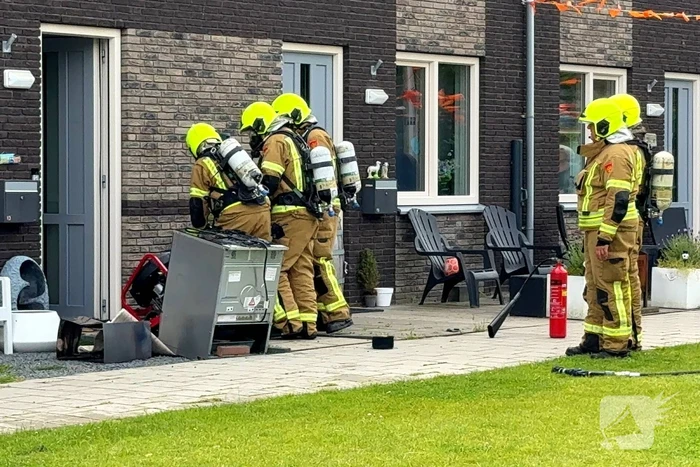 Woning geventileerd na brand