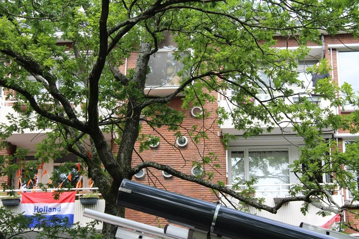 Grote brand in portiekwoning
