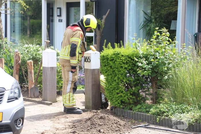 Hard sissend geluid bij werkzaamheden voortuin