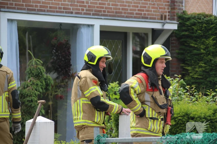 Hard sissend geluid bij werkzaamheden voortuin