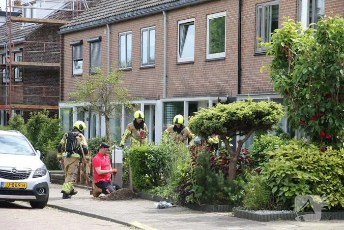 Hard sissend geluid bij werkzaamheden voortuin