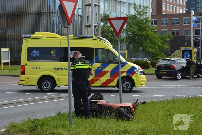 Scooterrijder gewond bij ongeval