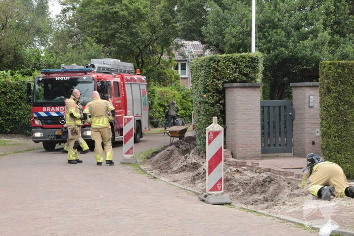 Gasleiding geraakt tijdens aanleg glasvezel